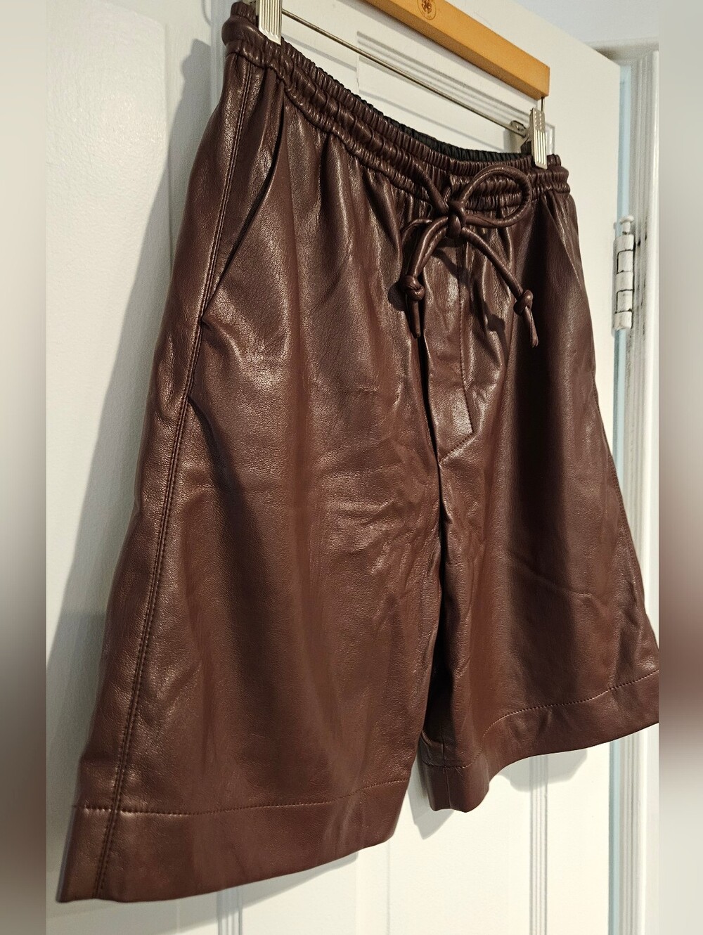 Nanushka Munira Shorts In Plum Chutney - Picture 6 of 13